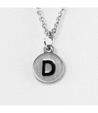 COOL & INTERESTING Dainty Disc Initial D Necklace
