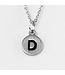 Dainty Disc Initial D Necklace