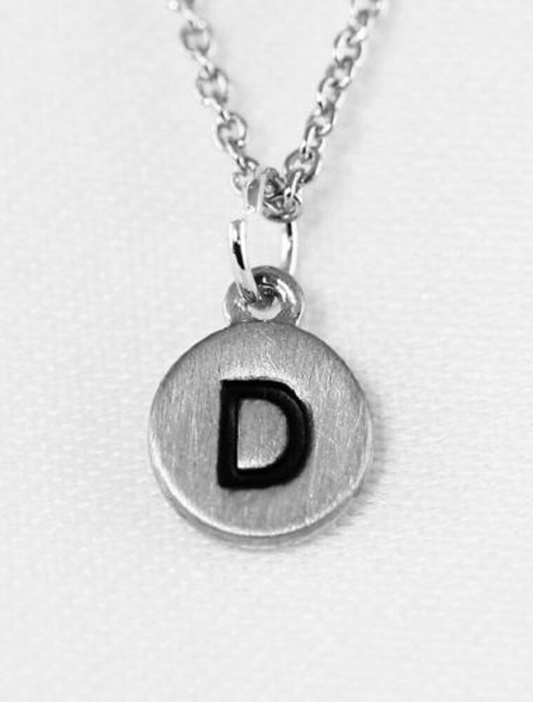 COOL & INTERESTING Dainty Disc Initial D Necklace
