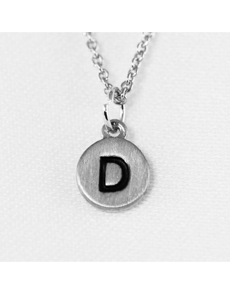 COOL & INTERESTING Dainty Disc Initial D Necklace