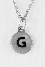 COOL & INTERESTING Dainty Disc Initial G Necklace