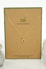 COOL & INTERESTING Dainty Disc Initial O Necklace COOL & INTERESTING Dainty Disc Initial O Necklace