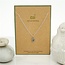Dainty Disc Initial V Necklace