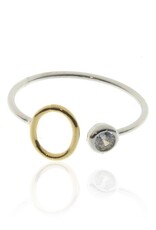 COOL & INTERESTING Two Tone Initial O Ring COOL & INTERESTING Two Tone Initial O Ring