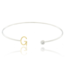 Two Tone Initial G Bangle