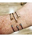 Two Tone Initial N Bangle