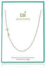 COOL & INTERESTING Two Tone Initial I Necklace