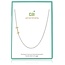 Two Tone Initial I Necklace