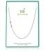 Two Tone Initial I Necklace