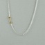 Two Tone Initial I Necklace