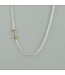 Two Tone Initial I Necklace