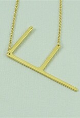 COOL & INTERESTING Large Initial F Necklace