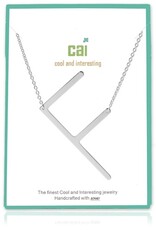 COOL & INTERESTING Large Initial F Necklace