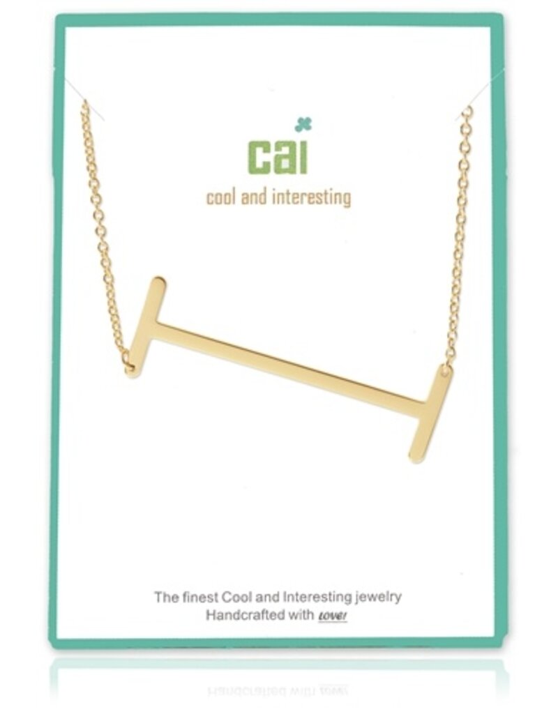 COOL & INTERESTING Large Initial I Necklace