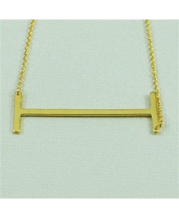 Large Initial I Necklace
