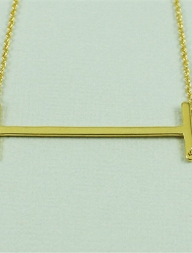 COOL & INTERESTING Large Initial I Necklace