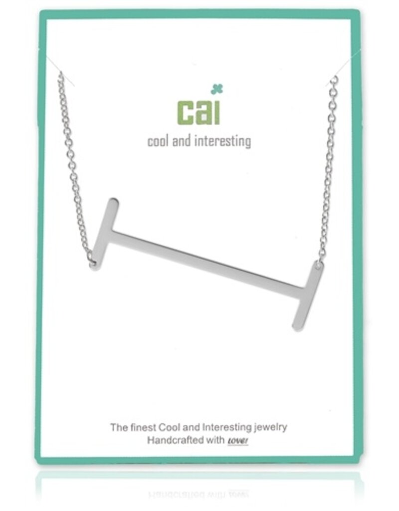 COOL & INTERESTING Large Initial I Necklace