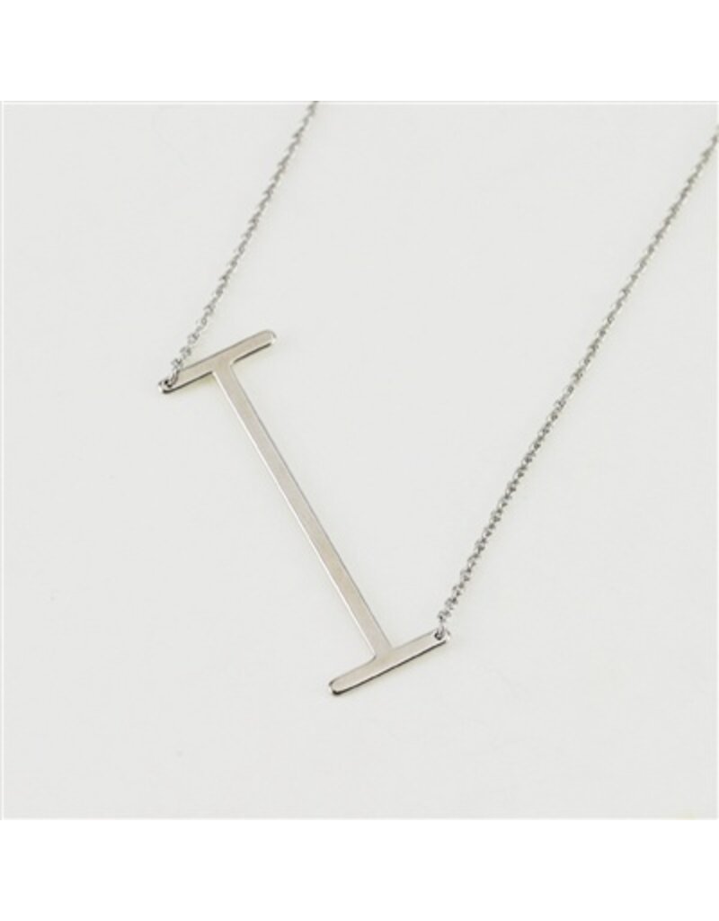 COOL & INTERESTING Large Initial I Necklace