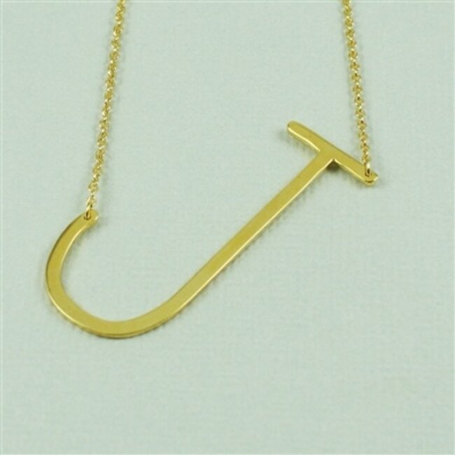 Large Initial Necklace