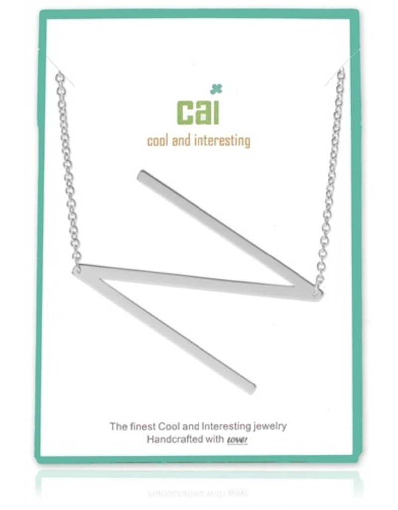 COOL & INTERESTING Large Initial N Necklace