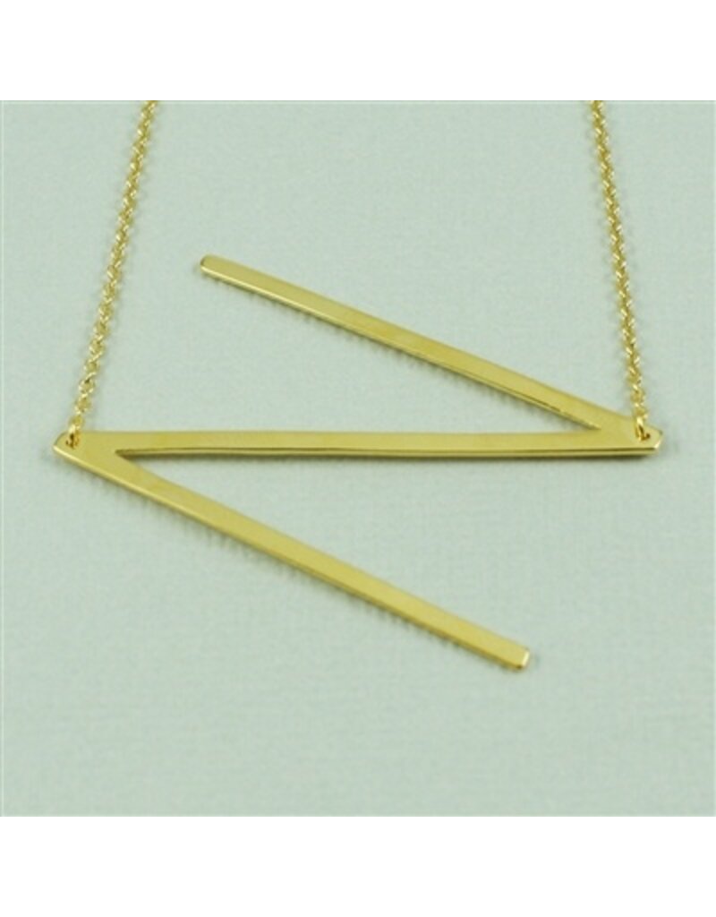 COOL & INTERESTING Large Initial N Necklace