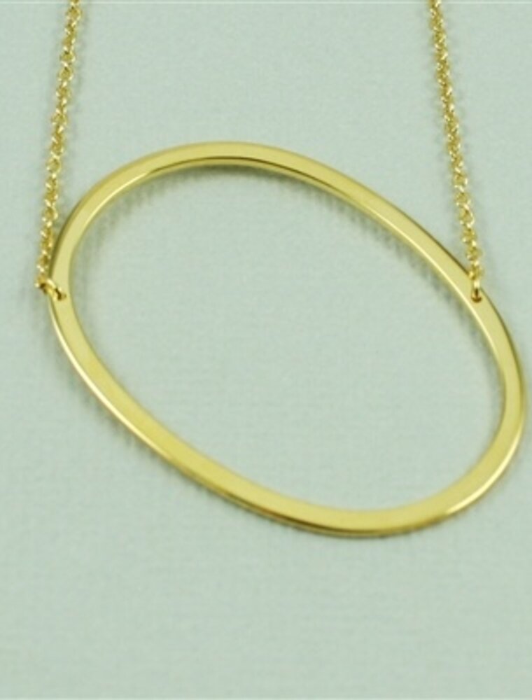 COOL & INTERESTING Large Initial O Necklace