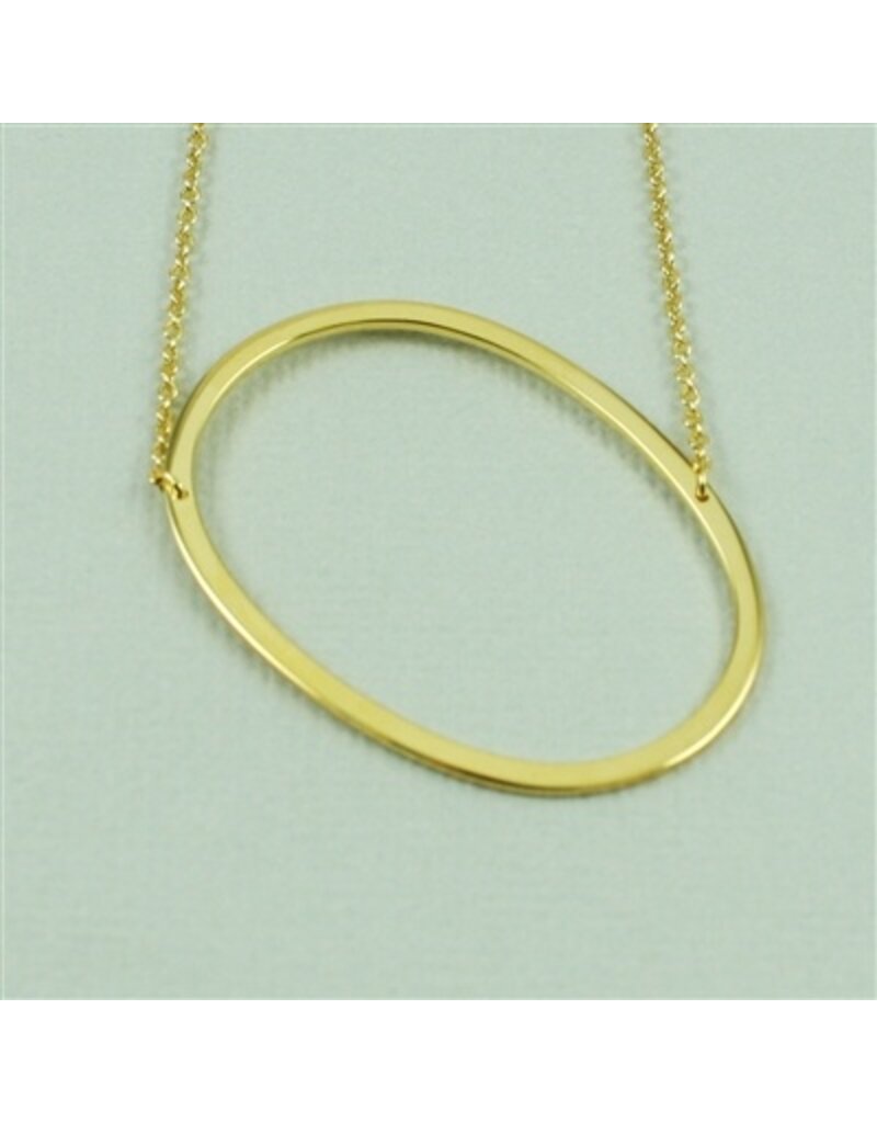 COOL & INTERESTING Large Initial O Necklace
