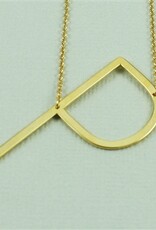 COOL & INTERESTING Large Initial P Necklace