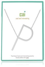 COOL & INTERESTING Large Initial P Necklace