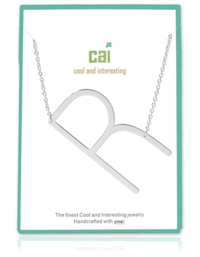 COOL & INTERESTING Large Initial R Necklace