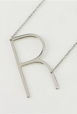 COOL & INTERESTING Large Initial R Necklace COOL & INTERESTING Large Initial R Necklace