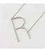 Large Initial R Necklace
