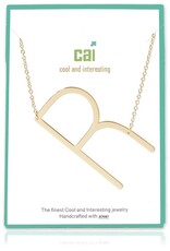 COOL & INTERESTING Large Initial R Necklace COOL & INTERESTING Large Initial R Necklace