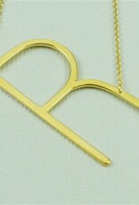 COOL & INTERESTING Large Initial R Necklace COOL & INTERESTING Large Initial R Necklace