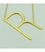 Large Initial R Necklace