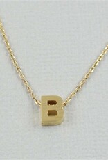 COOL & INTERESTING Block Initial B Necklace