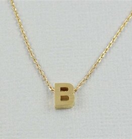 COOL & INTERESTING Block Initial B Necklace