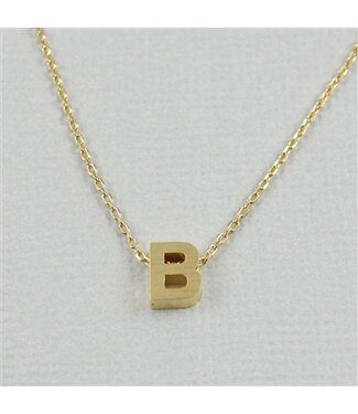 COOL & INTERESTING Block Initial B Necklace