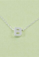 COOL & INTERESTING Block Initial B Necklace