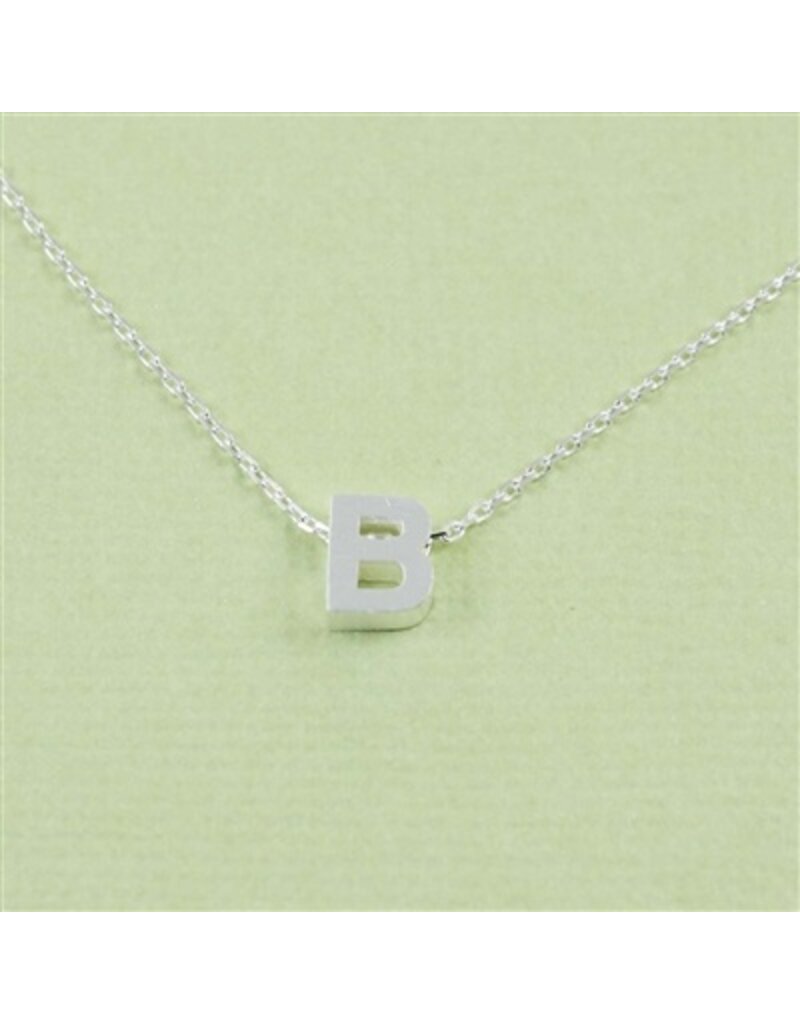 COOL & INTERESTING Block Initial B Necklace