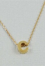 COOL & INTERESTING Block Initial C Necklace