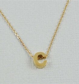 COOL & INTERESTING Block Initial C Necklace