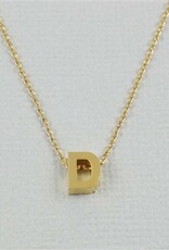 COOL & INTERESTING Block Initial D Necklace