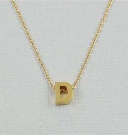 COOL & INTERESTING Block Initial D Necklace