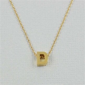 COOL & INTERESTING Block Initial D Necklace