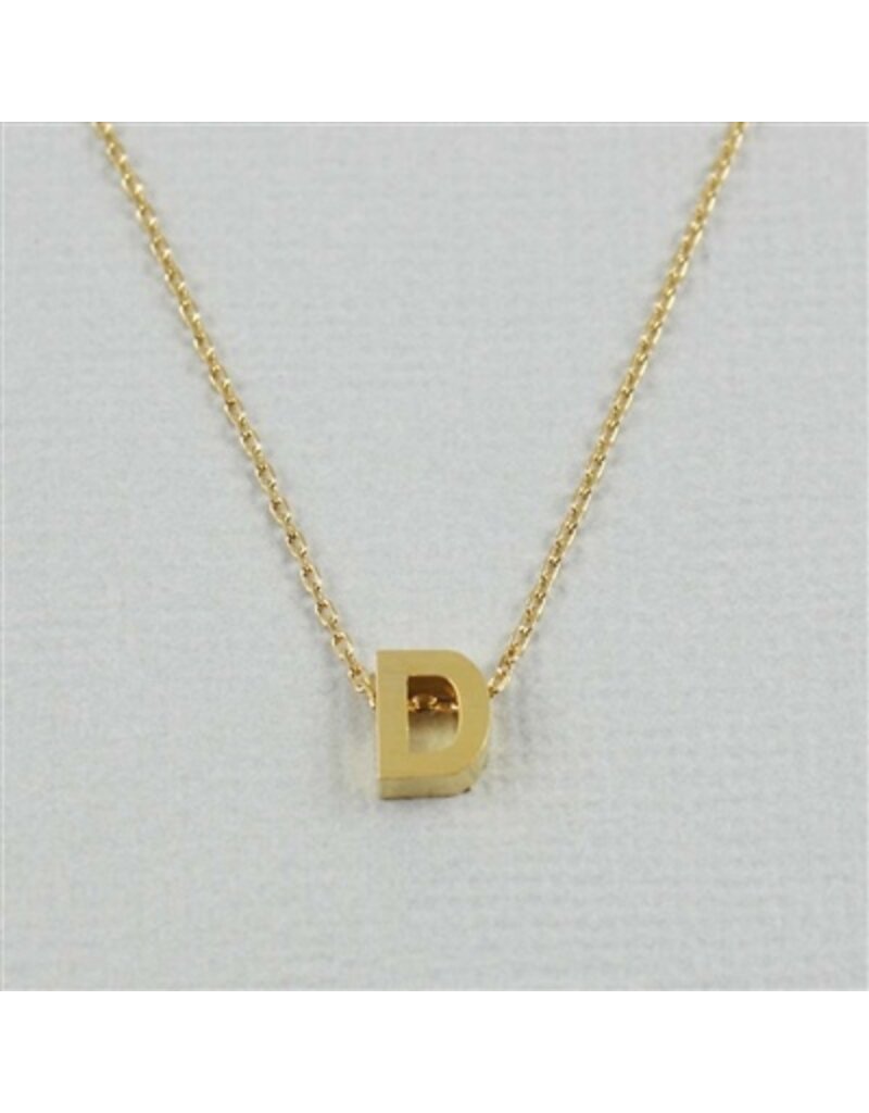 COOL & INTERESTING Block Initial D Necklace