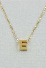 COOL & INTERESTING Block Initial E Necklace