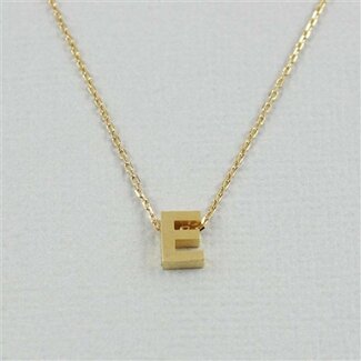 COOL & INTERESTING Block Initial E Necklace