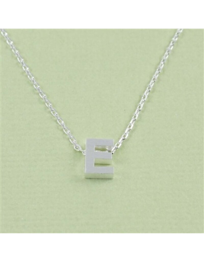 COOL & INTERESTING Block Initial E Necklace