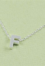 COOL & INTERESTING Block Initial F Necklace